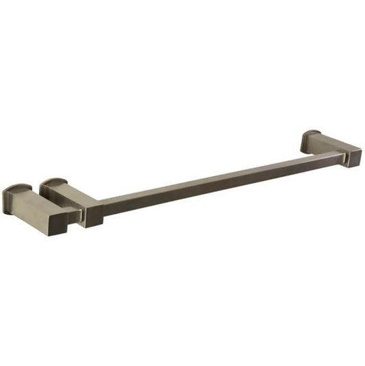 ARTOS LT74BN Loft 18" Double Post Towel Bar SQU + Safire Escutcheon Brushed Nickel