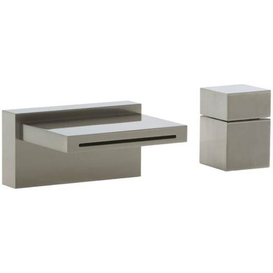 ARTOS F202-9BN Quarto Deck Mount Tub Filler and Cube Control Brushed Nickel