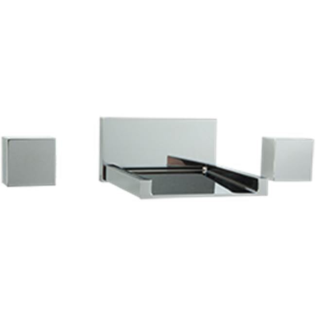 ARTOS F202ALT-14CH Quarto 3 Hole Wall Mount Tub Filler, Open Extended Spout, Chrome