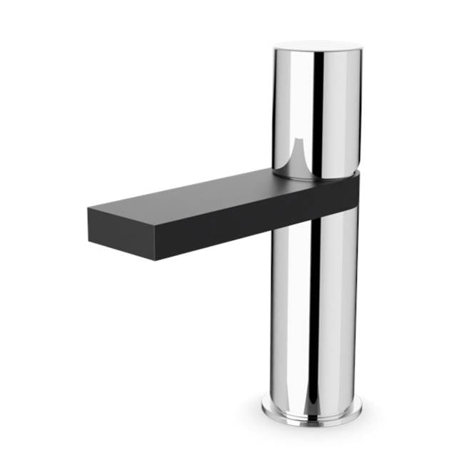 ARTOS F301-2CHB Novi Square and Round Single Hole Lavatory Faucet Chrome/Black
