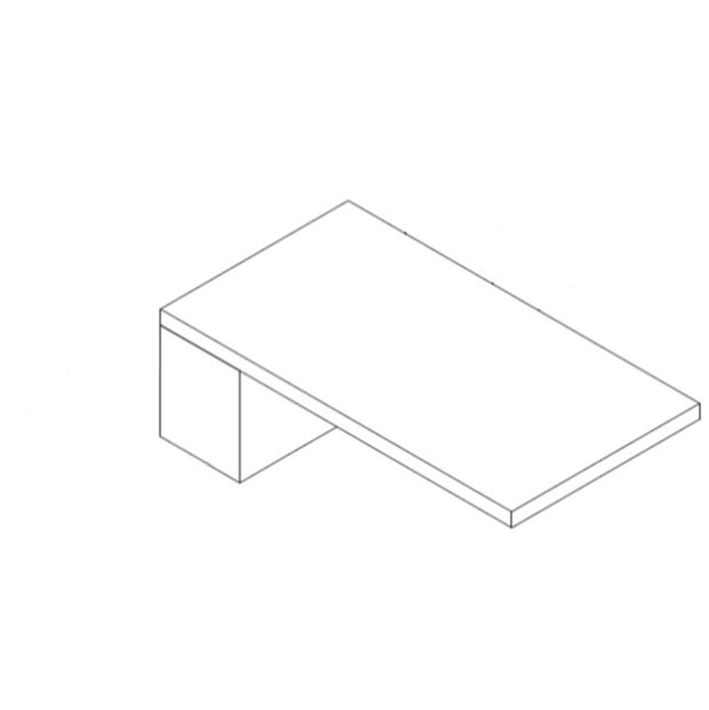 ARTOS F402-2BN Milan Deck Mount Tub Filler SQU Brushed Nickel