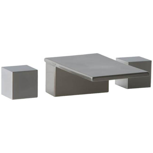 ARTOS F402-5BN Milan 3-Hole Deck Mount Tub Filler SQU Brushed Nickel