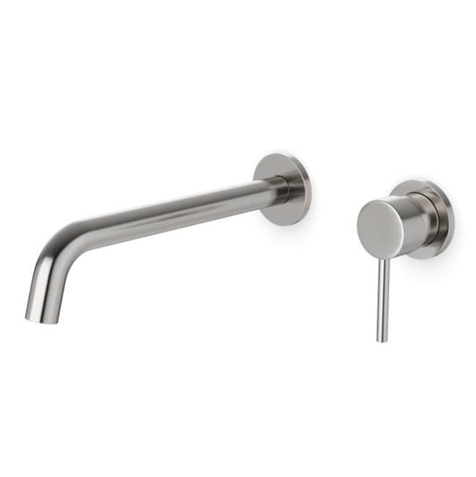 ARTOS F501-9-1BN Round In-Wall Single Handle Lavatory Faucet with Extended Spout Brushed Nickel