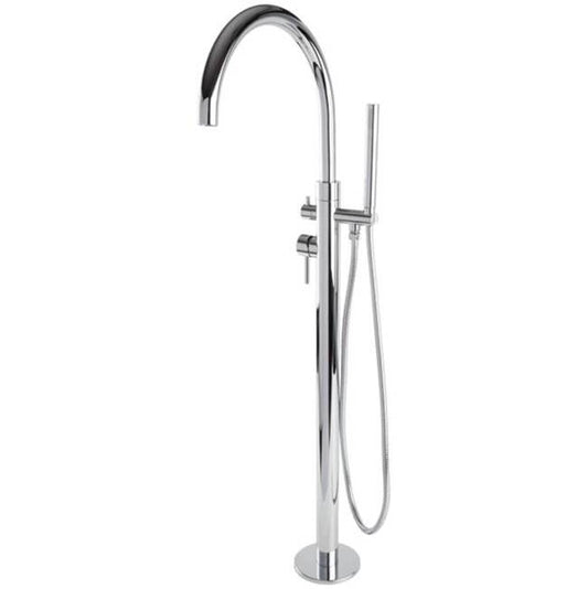 ARTOS F502-4-1TKCH Opera Floor Mount Tub Filler, Extended Spout, Trim Kit Only, Chrome