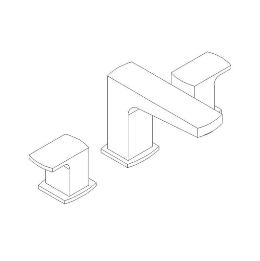 ARTOS F701-5BN Safire 8" Lav Faucet Brushed Nickel