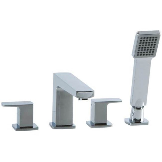 ARTOS F702-2CH Safire 4 Hole Deck Mount Tub Filler Chrome