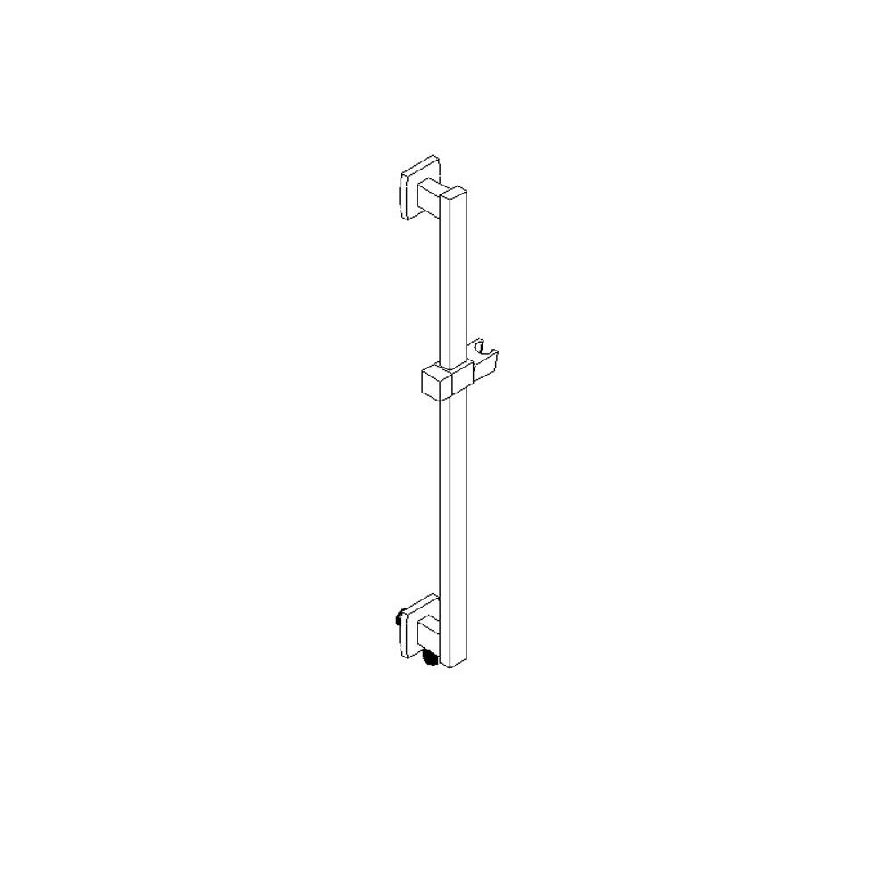 ARTOS F703-9CH Square Slide Rail Set Only with Outlet Chrome