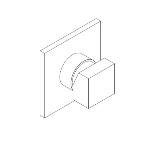 ARTOS F903-10TKBN Pressure Balance Mixer with Cube Handle Trim Kit, Brushed Nickel