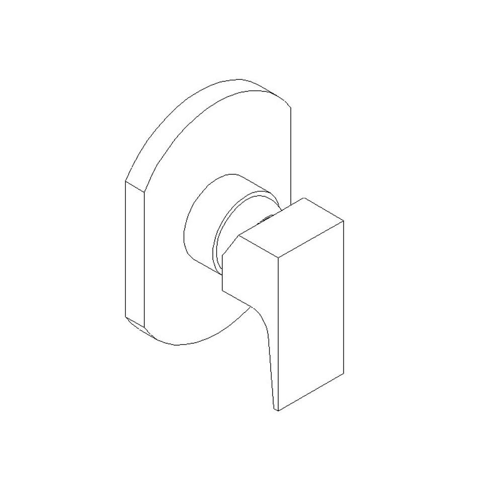 ARTOS F903-13TKCH Safire Pressure Balance Mixer Trim Kit Chrome