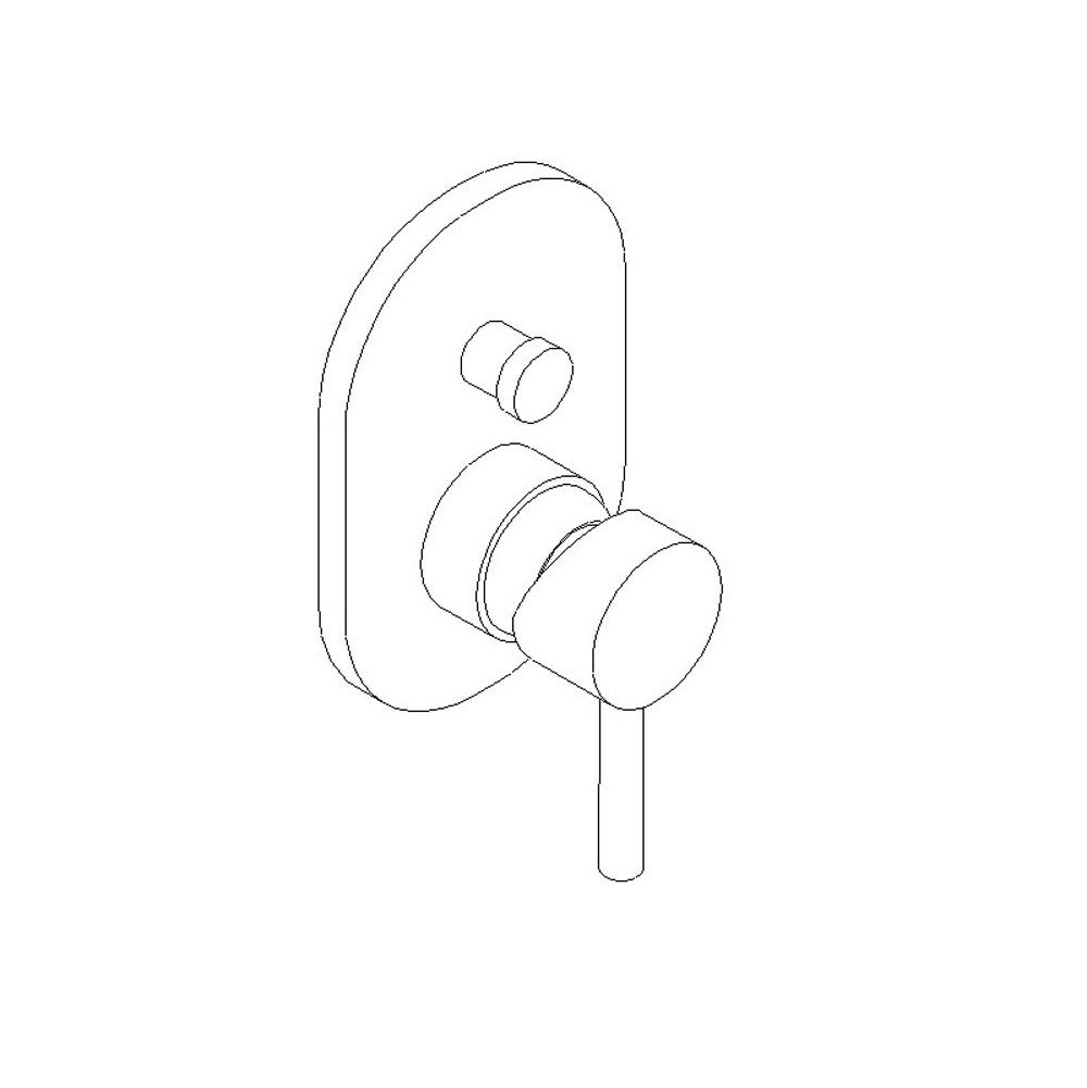 ARTOS F903-7TKBN Opera Pressure Balance Mixer with diverterTrim Kit Brushed Nickel