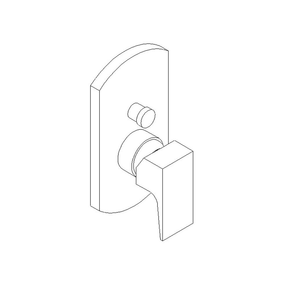 ARTOS F903-8TKCH Safire Pressure Balance Mixer with diverterTrim Kit Chrome