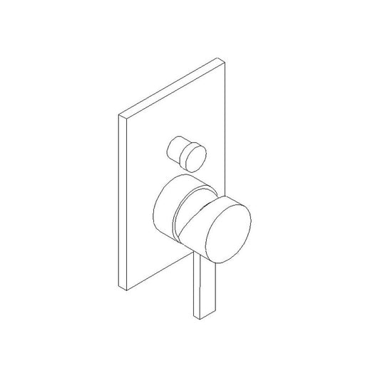 ARTOS F903-9TKBN Pressure Balance Mixer with Diverter Trim Kit Brushed Nickel