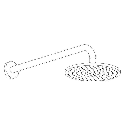 ARTOS F907-1CH Opera 8" Shower Rainhead Wall Mount, Chrome