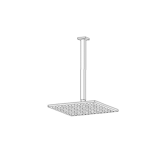 ARTOS F907-12/14BN 12" Shower Rainhead Ceiling Mount, 14" Arm, Brushed Nickel