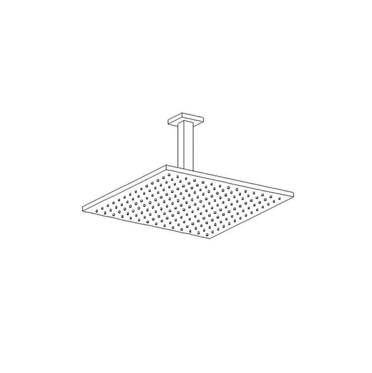 ARTOS F907-12/5CH 12" Shower Rainhead Ceiling Mount, 4.75" Arm, Chrome