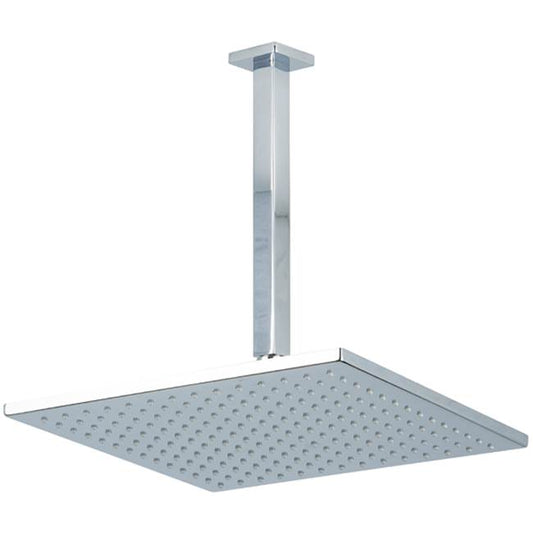 ARTOS F907-12/9BK 12" Shower Rainhead Ceiling Mount, 9.5" Arm, Matte Black