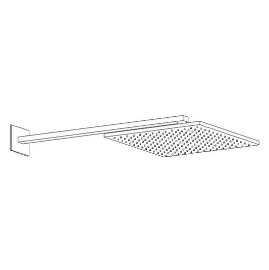 ARTOS F907-22CH 12" Shower Rainhead Wall Mount, Chrome