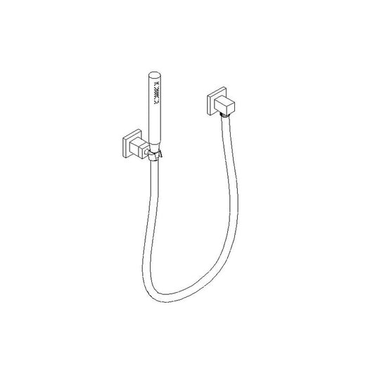 ARTOS F907-23CH Otella Flexible Hose Shower Kit with Separate Water Outlet, Chrome