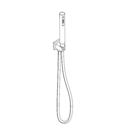 ARTOS F907-24BN Otella Flexible Hose Shower Kit with Integrated Water Outlet, Brushed Nickel