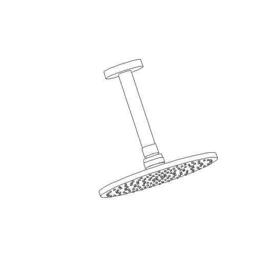 ARTOS F907-3/5BN Opera 8" Shower Rainhead Ceiling Mount, 4.75" Arm, Brushed Nickel