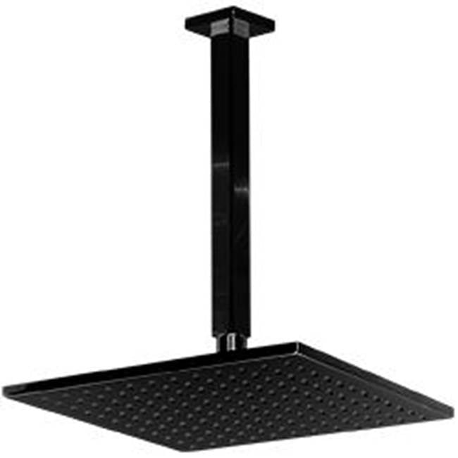 ARTOS F907-52BK 10" Shower Rainhead Ceiling Mount 9.5" Arm SQU Black