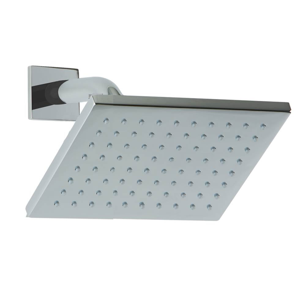 ARTOS F907-76BN 6" Shower Rainhead Wall Mount, Angled Arm, R+S Brushed Nickel