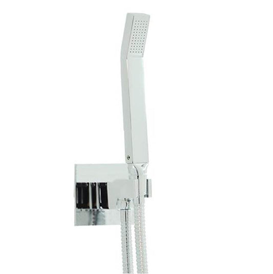 ARTOS F907-77BK Flexible Hose Shower Kit with Integrated Water Outlet R + S Matte Black