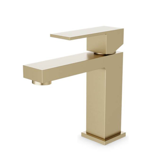 ARTOS FS307SB Trova Square Single Hole Lavatory Faucet Satin Brass