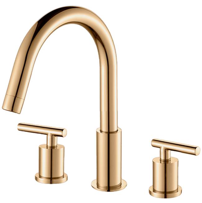 ARTOS FS310SB Round 8" Widespread Lavatory Faucet with Lever Handles Satin Brass