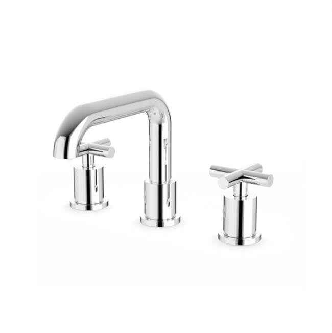 ARTOS FS314CH Round 8" Widespread Lavatory Faucet with Low Spout and Cross Handles Chrome