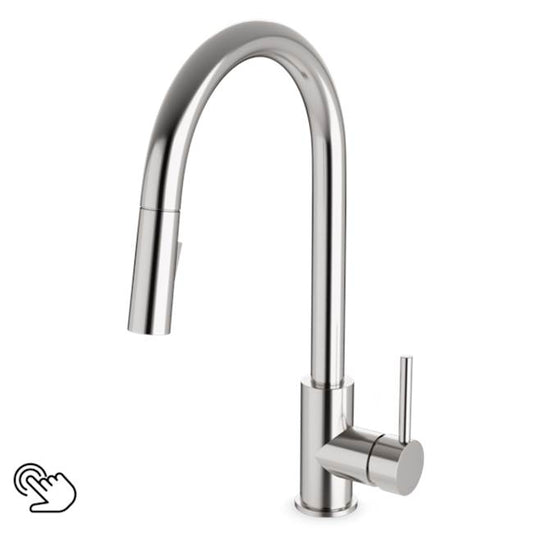 ARTOS FTS100137BN Trova Touch Activated Modern Kitchen Faucet with Pulldown Spray Brushed Nickel