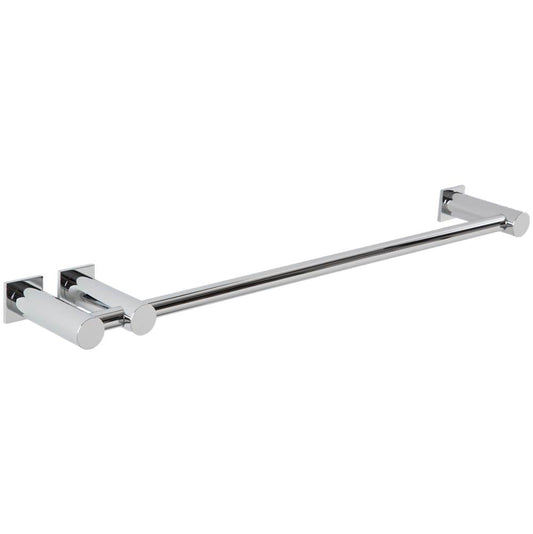 ARTOS LT24CH Loft 18" Double Post Towel Bar RND + SQU Escutcheon Chrome