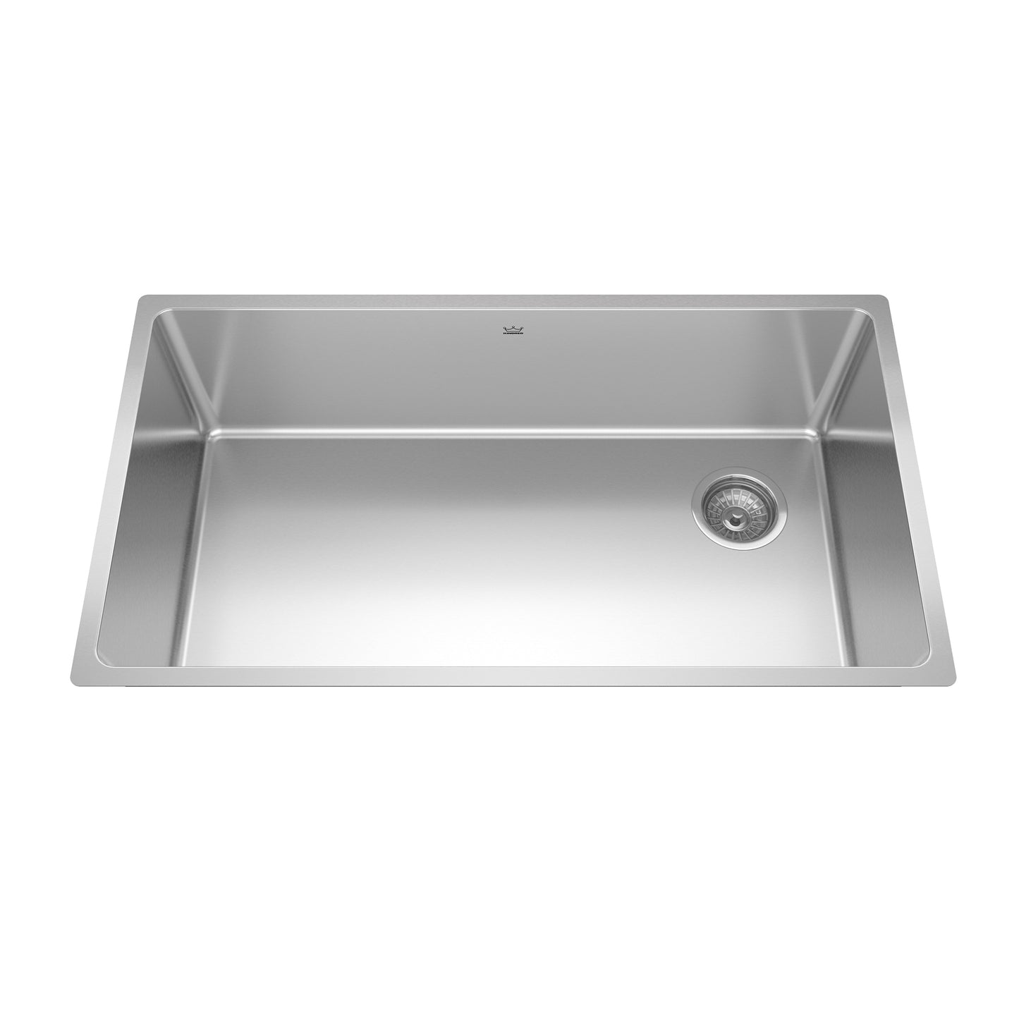 KINDRED BSU1832-9N-OW Brookmore 32.5-in LR x 18.2-in FB x 9-in DP Undermount Single Bowl Stainless Steel Sink In Commercial Satin Finish