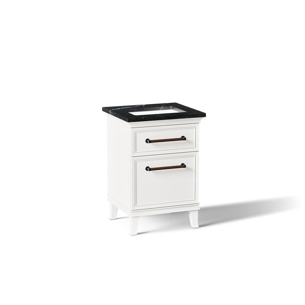 KOHLER K-CM29469-BD1-AEL Artifacts 24" Bathroom Vanity Cabinet With Sink And Quartz Top - Linen White