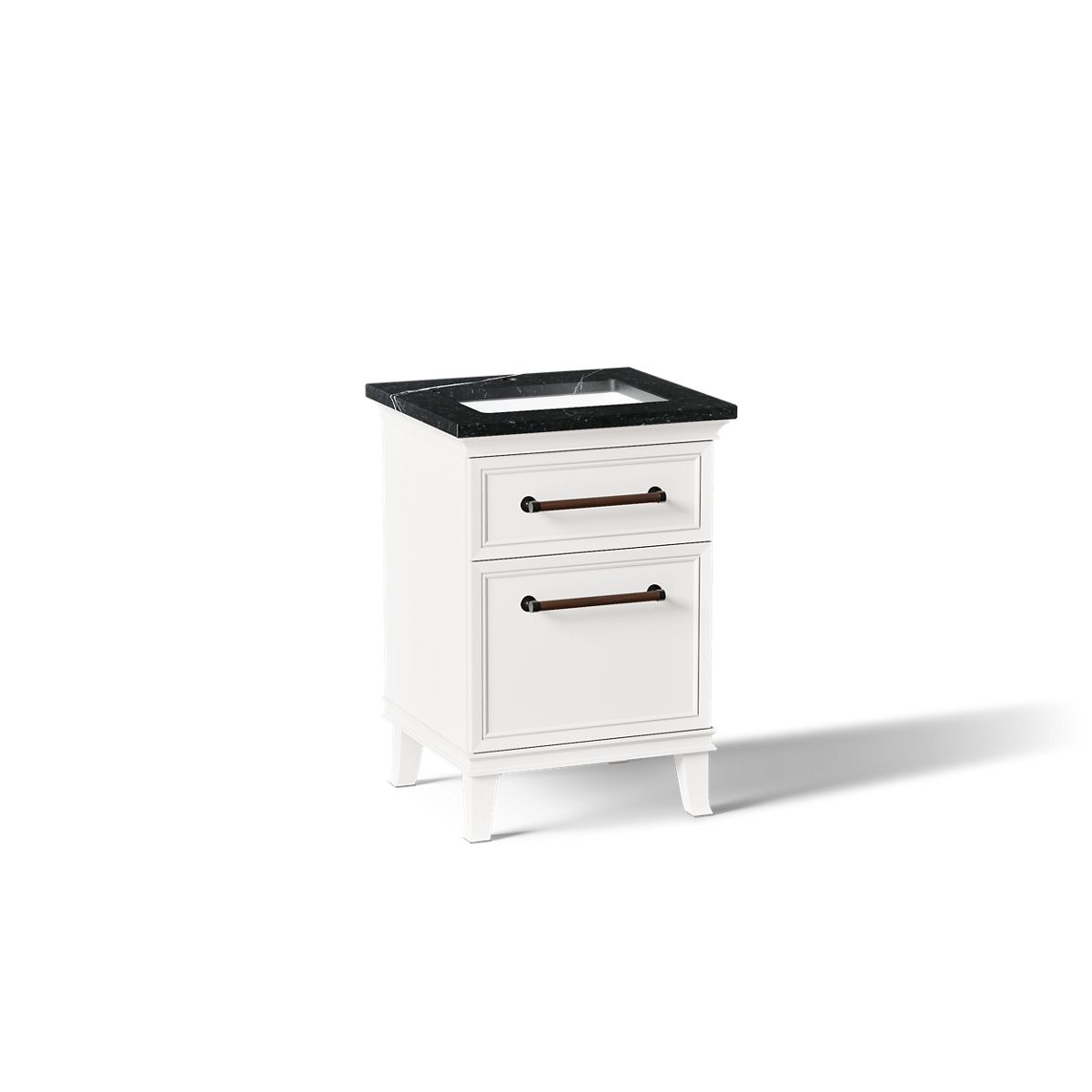 KOHLER K-CM29469-BD1-AEL Artifacts 24" Bathroom Vanity Cabinet With Sink And Quartz Top - Linen White