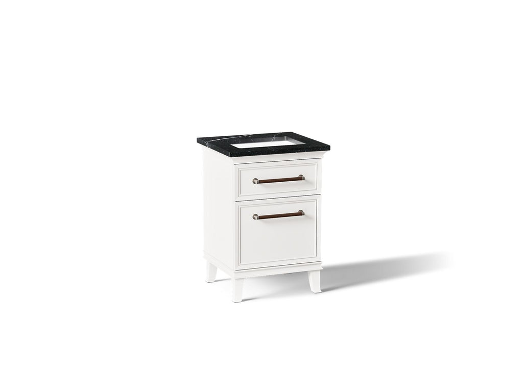 KOHLER K-CM29469-BD1-AEN Artifacts 24" Bathroom Vanity Cabinet With Sink And Quartz Top - Linen White