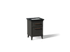 KOHLER K-CM29469-BD1-BEL Artifacts 24" Bathroom Vanity Cabinet With Sink And Quartz Top - Carbon Oak