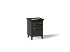 KOHLER K-CM29469-BD1-BEN Artifacts 24" Bathroom Vanity Cabinet With Sink And Quartz Top - Carbon Oak