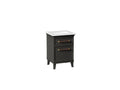 KOHLER K-CM29469-BD1-BTB Artifacts 24" Bathroom Vanity Cabinet With Sink And Quartz Top - Carbon Oak