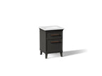 KOHLER K-CM29469-BD1-BTL Artifacts 24" Bathroom Vanity Cabinet With Sink And Quartz Top - Carbon Oak