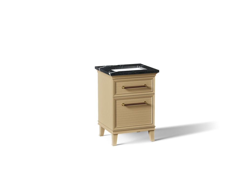 KOHLER K-CM29469-BD1-KMB Artifacts 24" Bathroom Vanity Cabinet With Sink And Quartz Top - Light Oak