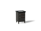 KOHLER K-CM29469-BD1-WEC Artifacts 24" Bathroom Vanity Cabinet With Sink And Quartz Top - Carbon Oak