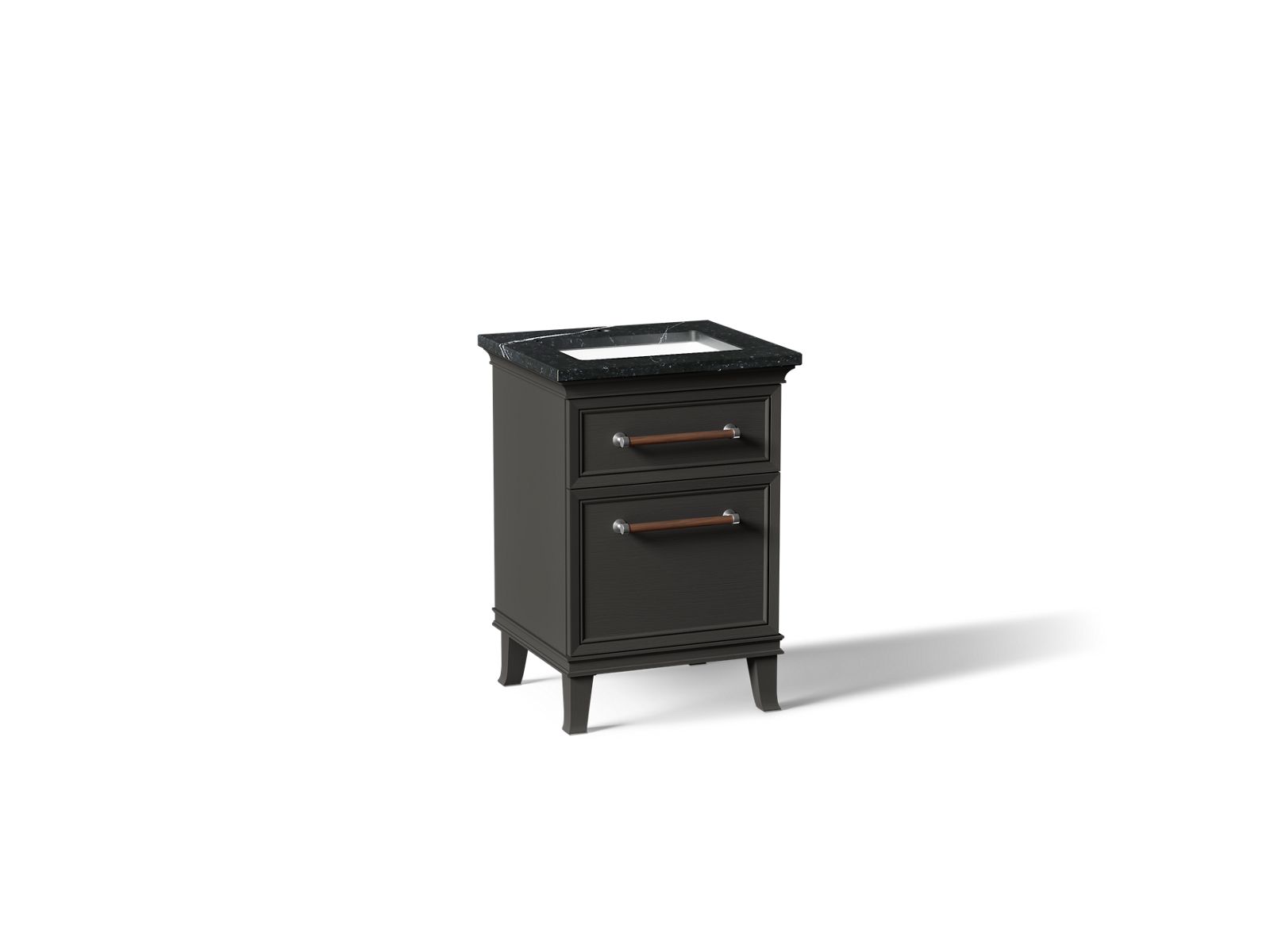 KOHLER K-CM29469-BD1-WEC Artifacts 24" Bathroom Vanity Cabinet With Sink And Quartz Top - Carbon Oak