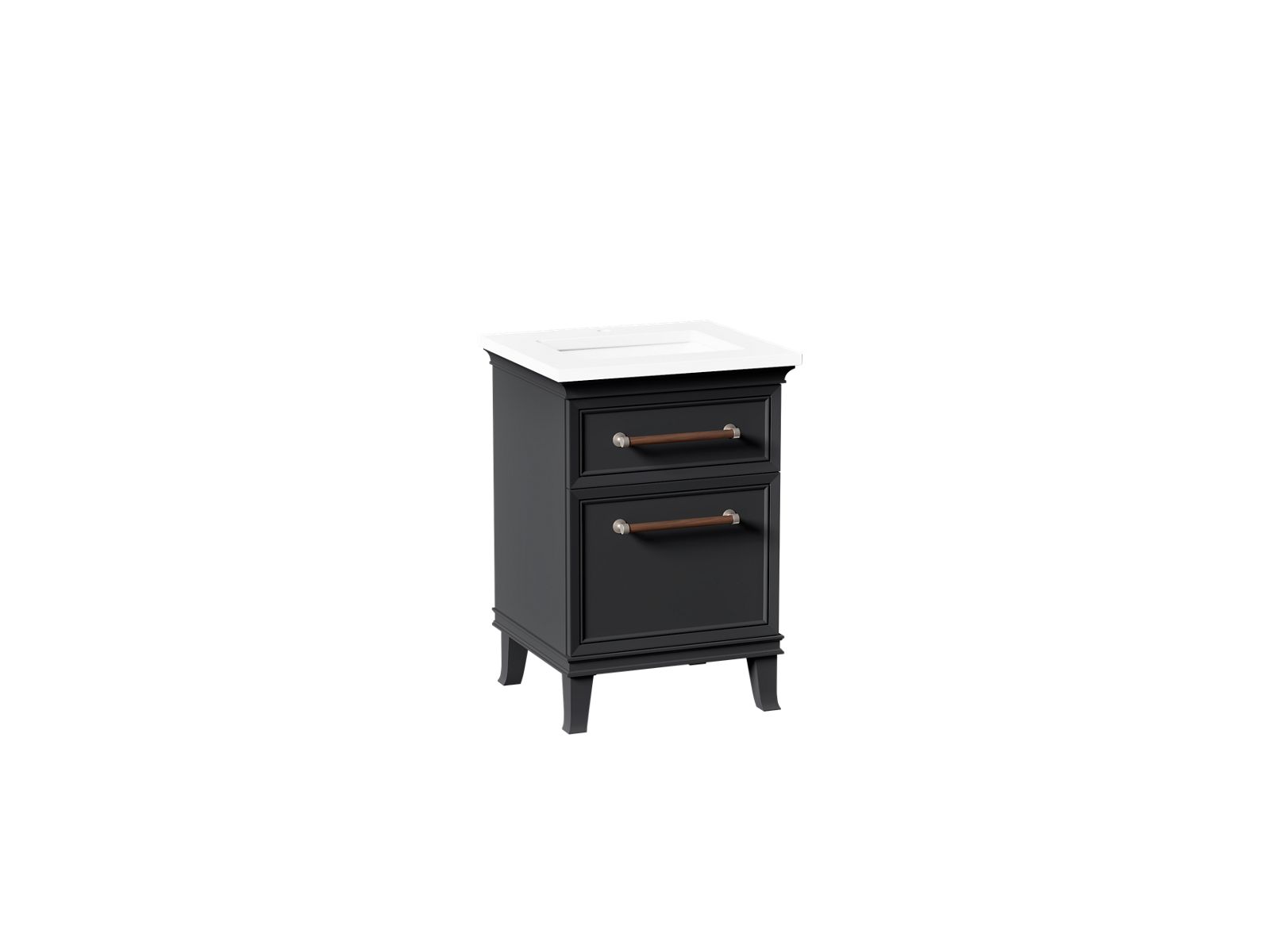 KOHLER K-CM29469-BD1-XWN Artifacts 24" Bathroom Vanity Cabinet With Sink And Quartz Top - Slate Grey