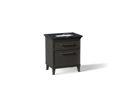 KOHLER K-CM29480-BD2-BEL Artifacts 30" bathroom vanity cabinet with sink and quartz top - Carbon Oak