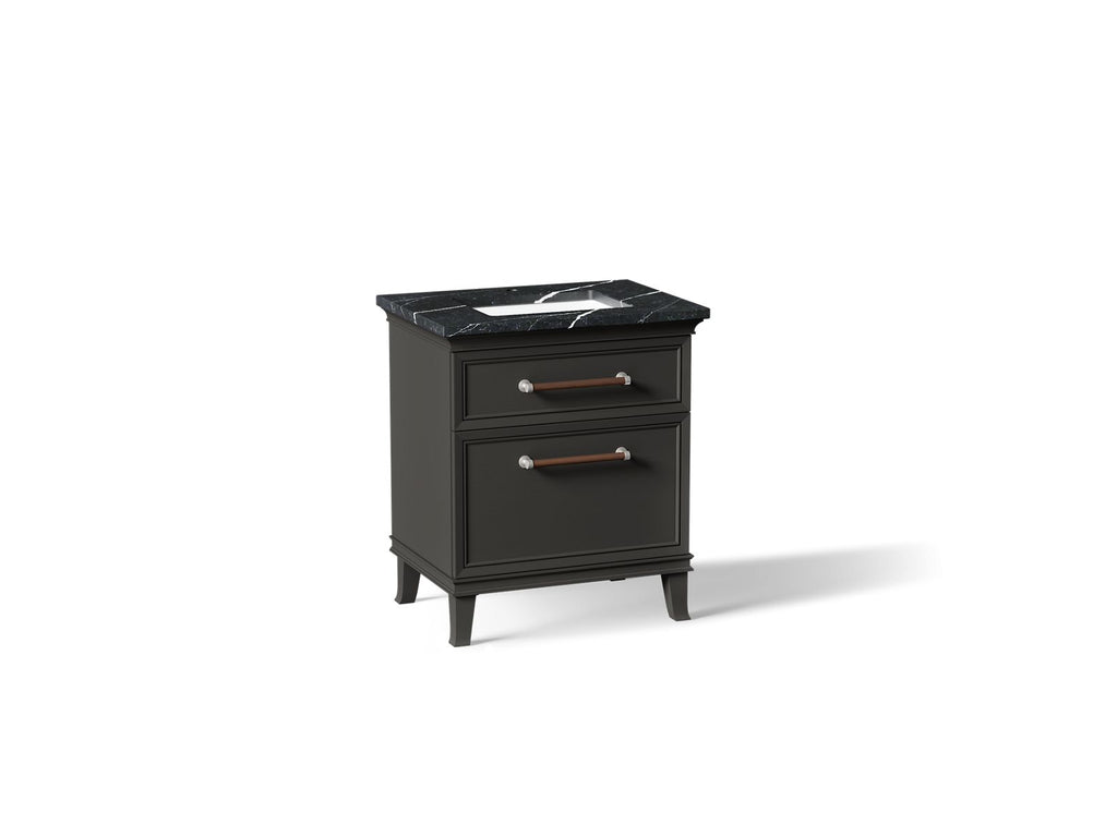 KOHLER K-CM29480-BD2-BEN Artifacts 30" Bathroom Vanity Cabinet With Sink And Quartz Top - Carbon Oak