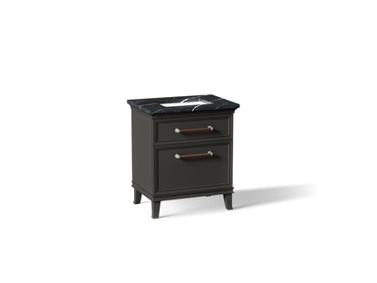 KOHLER K-CM29480-BD2-BEN Artifacts 30" bathroom vanity cabinet with sink and quartz top - Carbon Oak