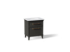 KOHLER K-CM29480-BD2-BTB Artifacts 30" Bathroom Vanity Cabinet With Sink And Quartz Top - Carbon Oak