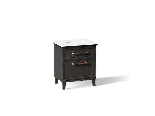 KOHLER K-CM29480-BD2-WWN Artifacts 30" bathroom vanity cabinet with sink and quartz top - Carbon Oak
