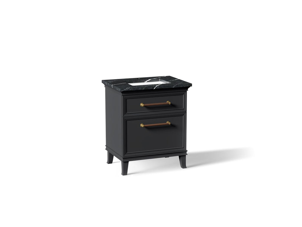KOHLER K-CM29480-BD2-XEB Artifacts 30" Bathroom Vanity Cabinet With Sink And Quartz Top - Slate Grey